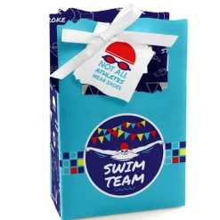 Big Dot of Happiness Making Waves - Swim Team - Swimming Party or Birthday Party Favor Boxes - Set of 12