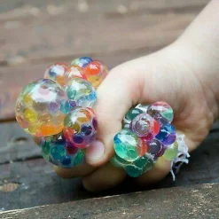 Big Mo's Toys Mesh Balls - Squishy Fidget Balls Stress Reliever For Adults - 12 Pack