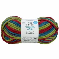 Big Twist® Winter Super Bulky Stripes & Sparkles Yarn