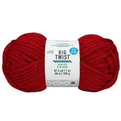 Big Twist® Winter Super Bulky Stripes & Sparkles Yarn