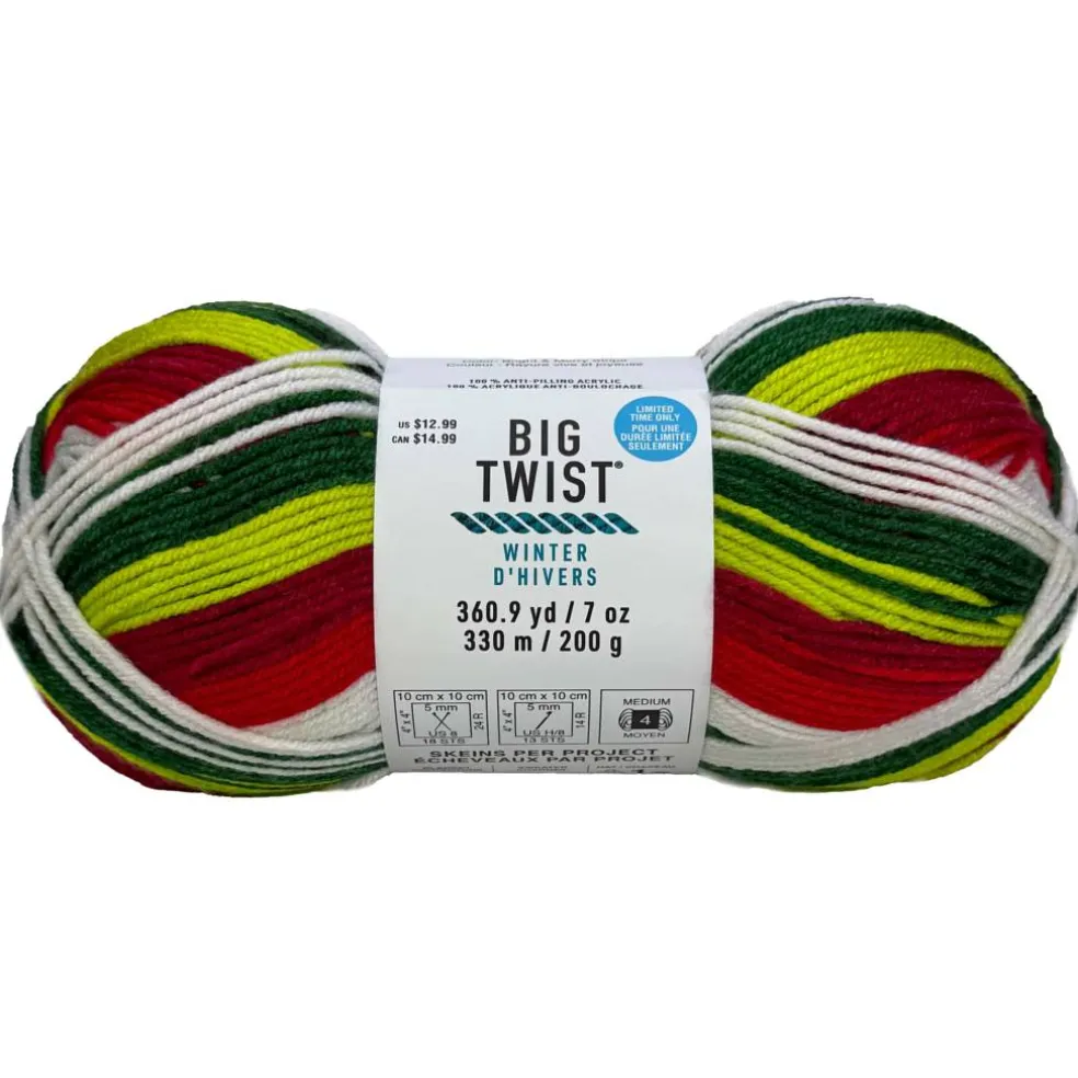 Big Twist® Winter Worsted Stripes Yarn
