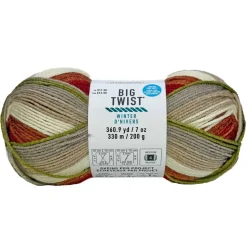 Big Twist® Winter Worsted Stripes Yarn
