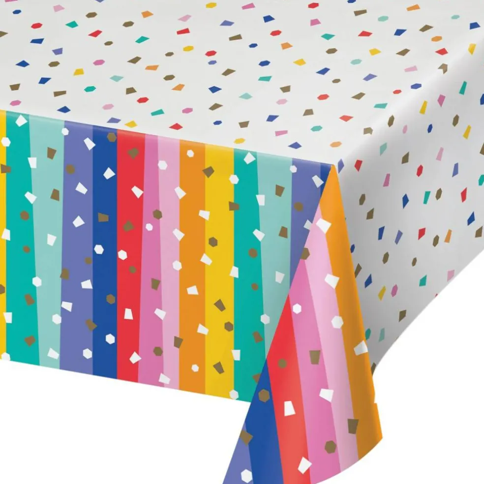 Birthday Confetti Tablecover 54" x 102"