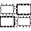 Black and White Painted Dots Name Tags/Labels - Multi-Pack - Pack of 36