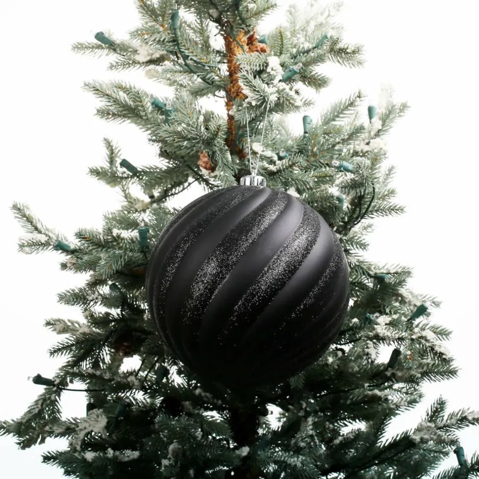 7.8" Black Ball Halloween Ornament by Ashland®