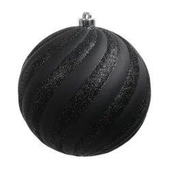 7.8" Black Ball Halloween Ornament by Ashland®