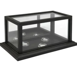 Black 3 Baseball Display Case with Mirror Back by Studio Décor®