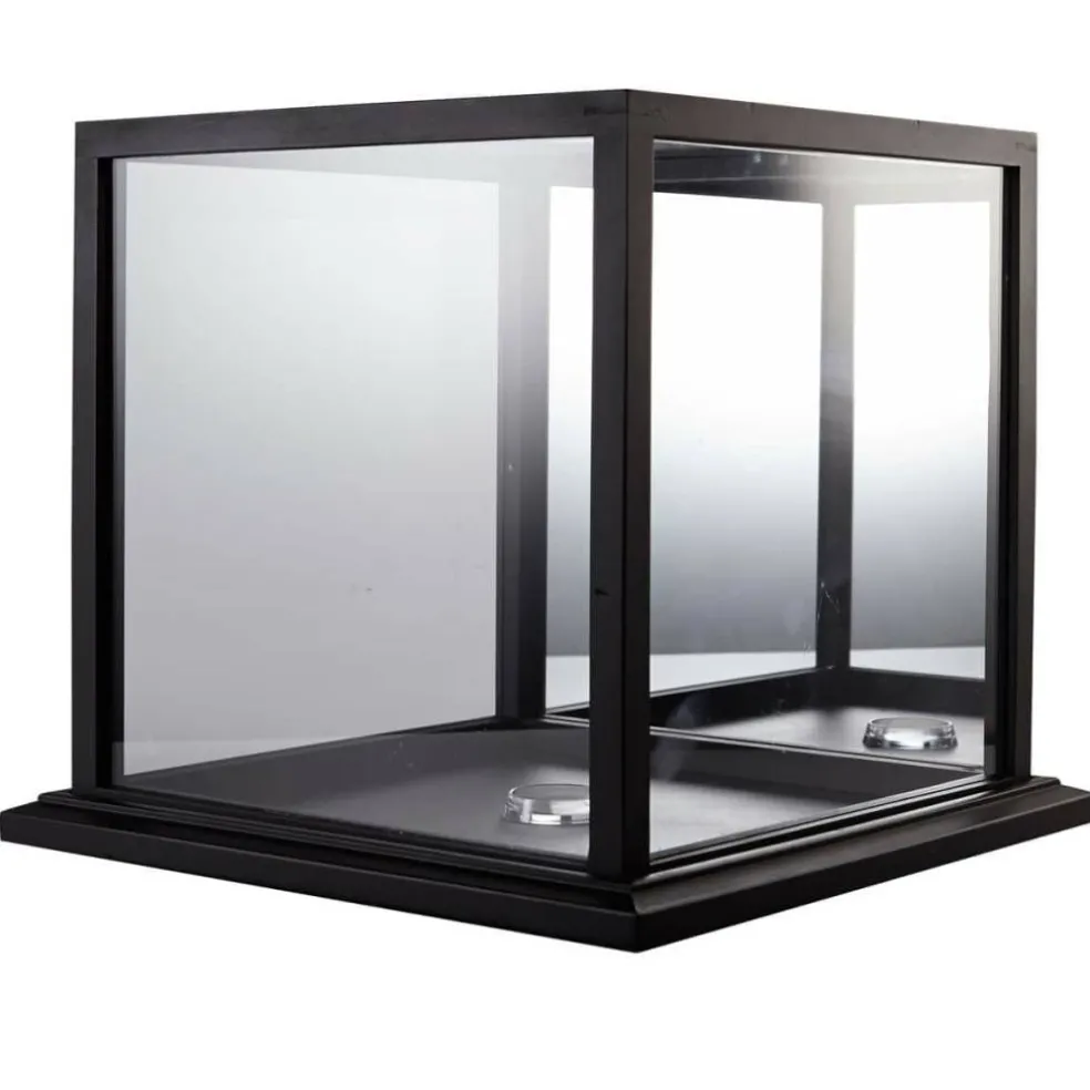 Black Basketball Display Case with Mirror Back by Studio Décor®