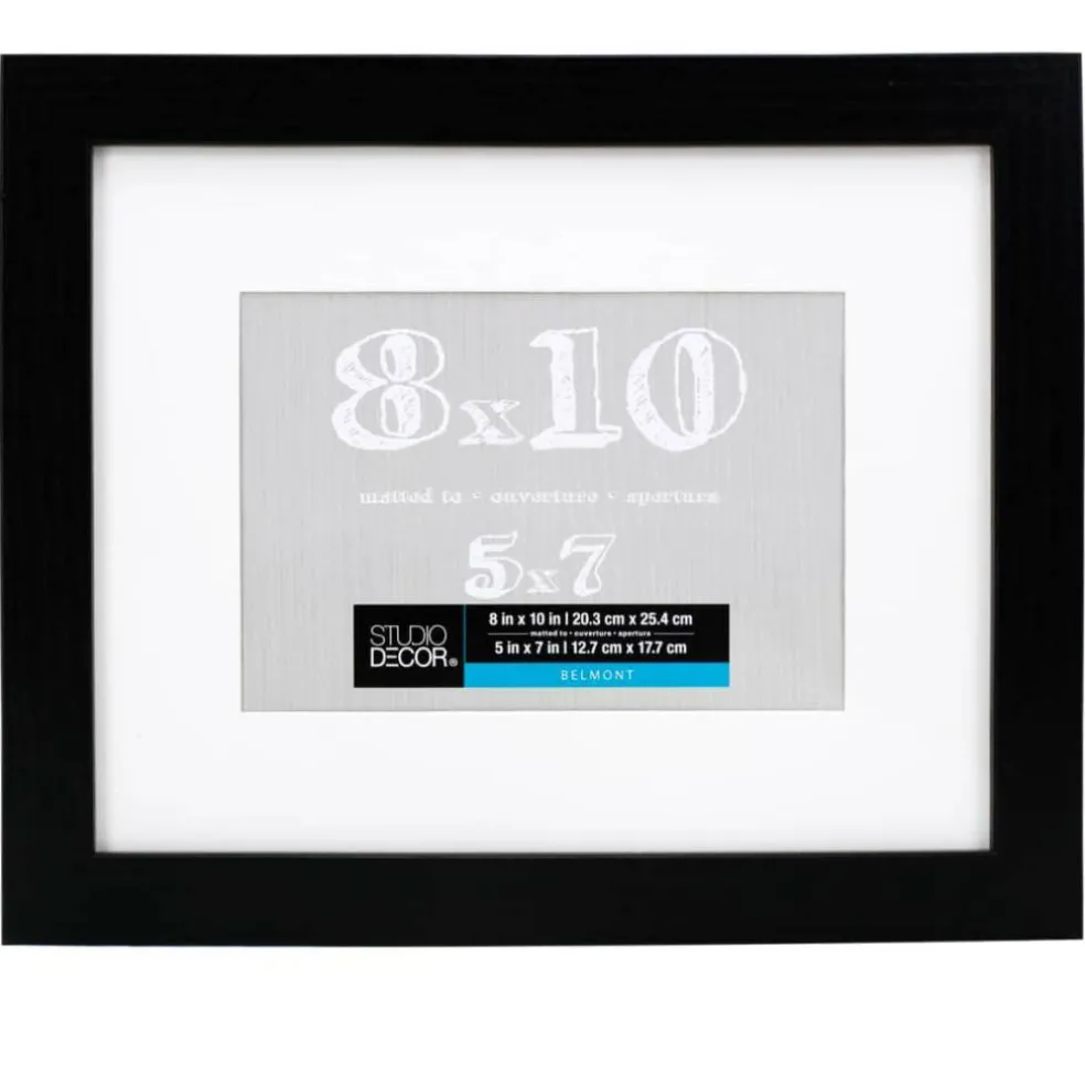 Black Belmont Frame with Mat by Studio Décor®