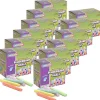 Blackboard Chalk, 5 Assorted Colors, 3/8" x 3-1/4", 60 Pieces Per Pack, 12 Packs