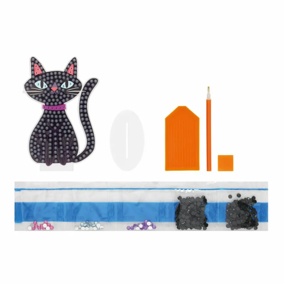 Black Cat Figure Diamond Art Kit by Creatology™