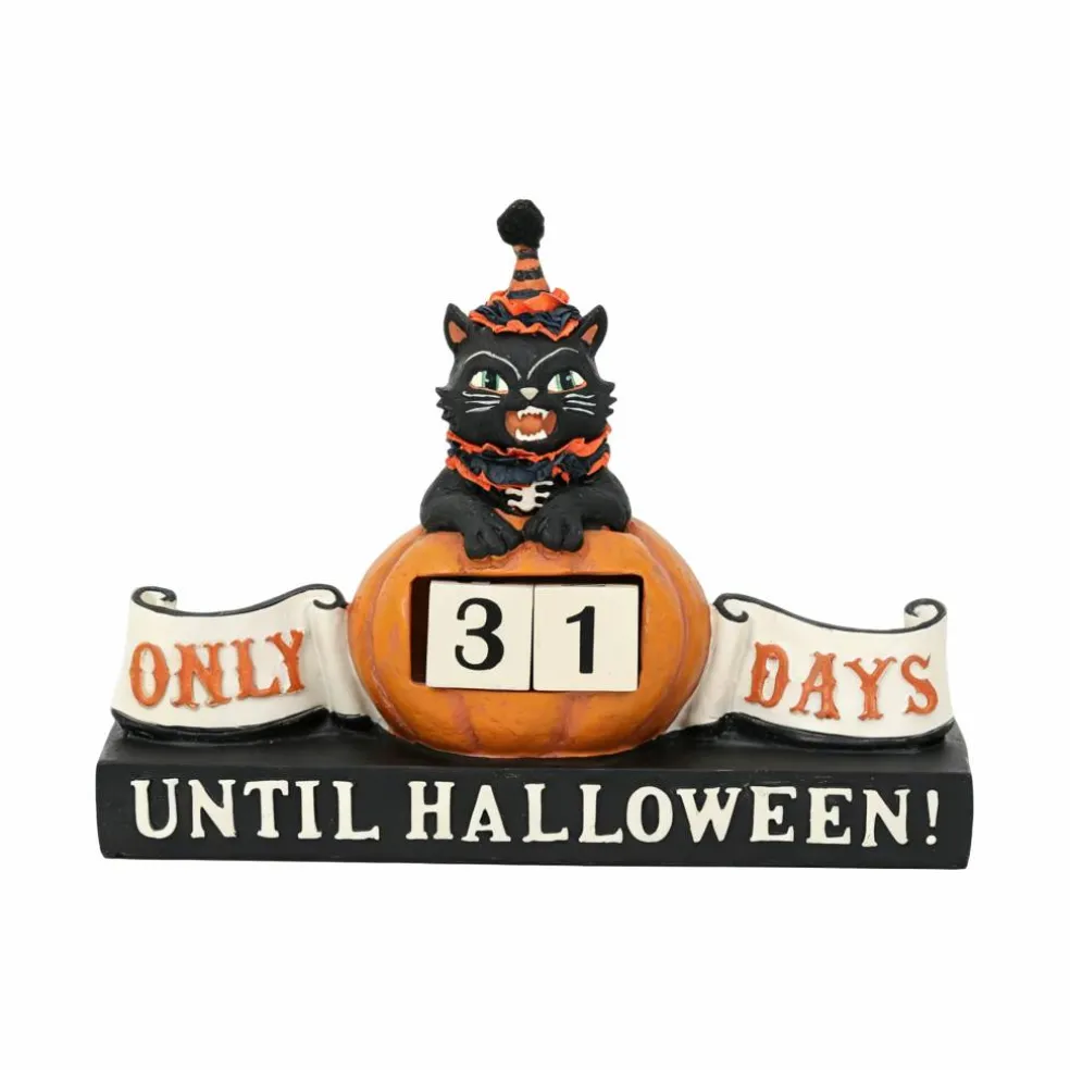 8.5" Black Cat Halloween Countdown Tabletop Décor by Ashland®