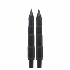 10" Black Cathedral Unscented Taper Candles, 2ct. by Ashland®