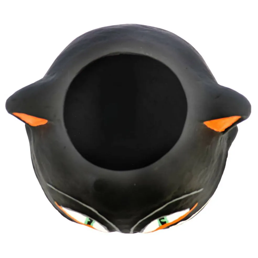 9.5" Black Cat Paper Mache Candy Bowl by Ashland®