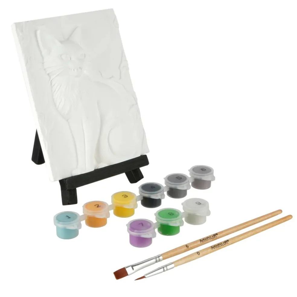 Black Cat Relief Painting Kit by Artist's Loft®