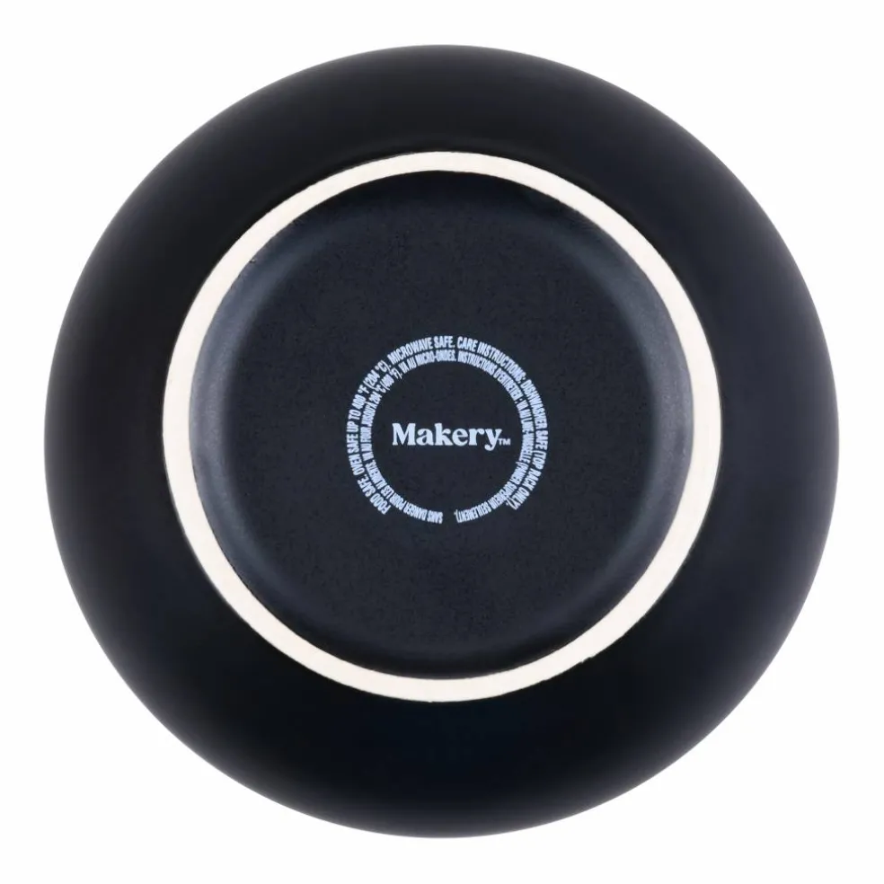 6.25" Black Ceramic Cauldron by Makery™
