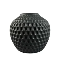 7" Black Ceramic Vase by Ashland®