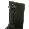 8" Black Chess Bookends, 2ct.