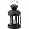 9.5" Black Colonial Candle Lantern