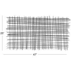 Black Contemporary Abstract Metal Wall Décor