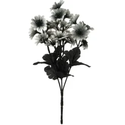 12" Black & Cream Mini Daisy Bush by Ashland®