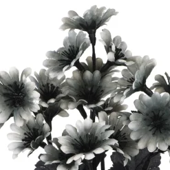12" Black & Cream Mini Daisy Bush by Ashland®