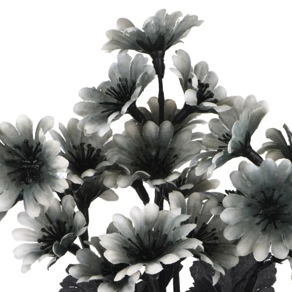 12" Black & Cream Mini Daisy Bush by Ashland®