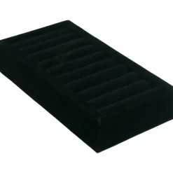 2 Black Cuff Bangle Bracelet Watch Insert Display Trays