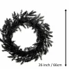 26" Black Cypress Wreath by Ashland®
