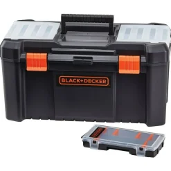 Black & Decker 10-Compartment 16 in. Toolbox and Organizer