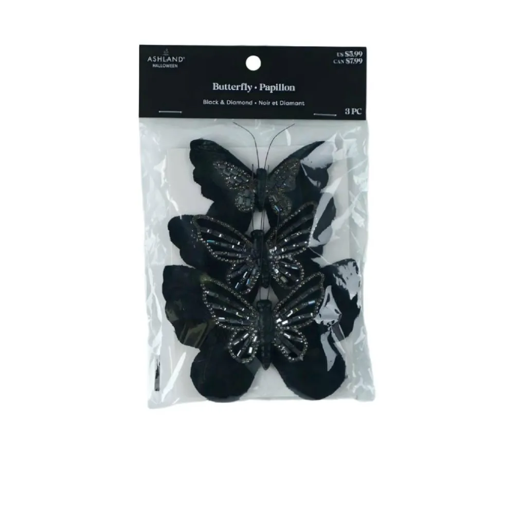 Black & Diamond Butterfly Accents, 3ct. by Ashland®