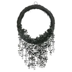 27" Black Dripping Eucalyptus Wreath by Ashland®