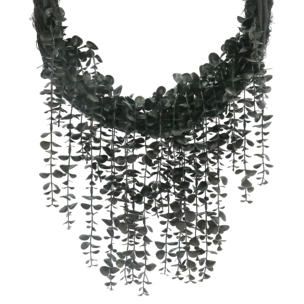 27" Black Dripping Eucalyptus Wreath by Ashland®