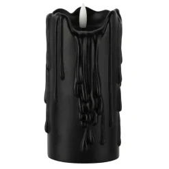 Black Dripping LED Pillar Candle by Ashland®