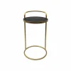 26.5" Black Faux Crocodile Cocktail Table by Ashland®