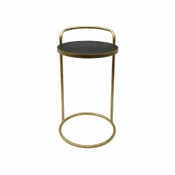 26.5" Black Faux Crocodile Cocktail Table by Ashland®