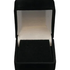 4 Black Flocked Earring Gift Boxes Jewelry Box