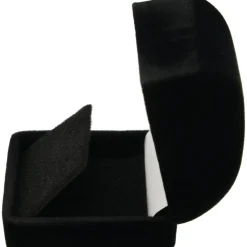 36 Black Flocked Earring Gift Boxes
