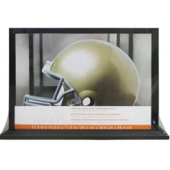 Black Football Helmet Display Case with Mirror Back by Studio Décor®