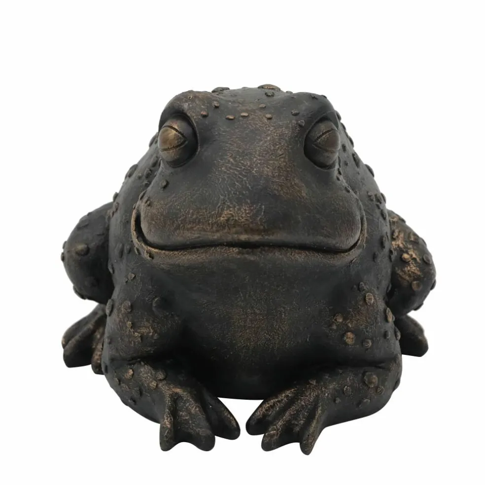 7" Black Frog with Brushed Gold Finish Tabletop Décor by Ashland®