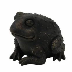 7" Black Frog with Brushed Gold Finish Tabletop Décor by Ashland®