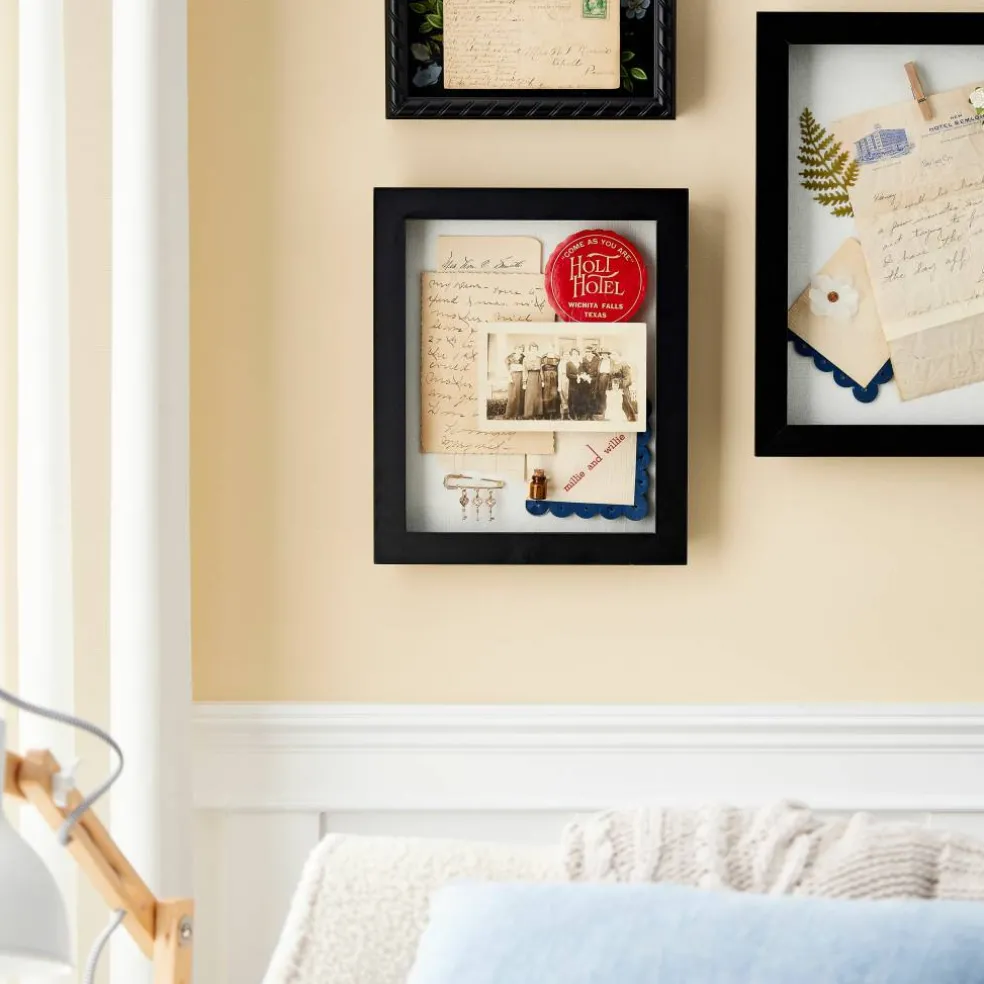 Black Front Opening Shadow Box by Studio Décor®