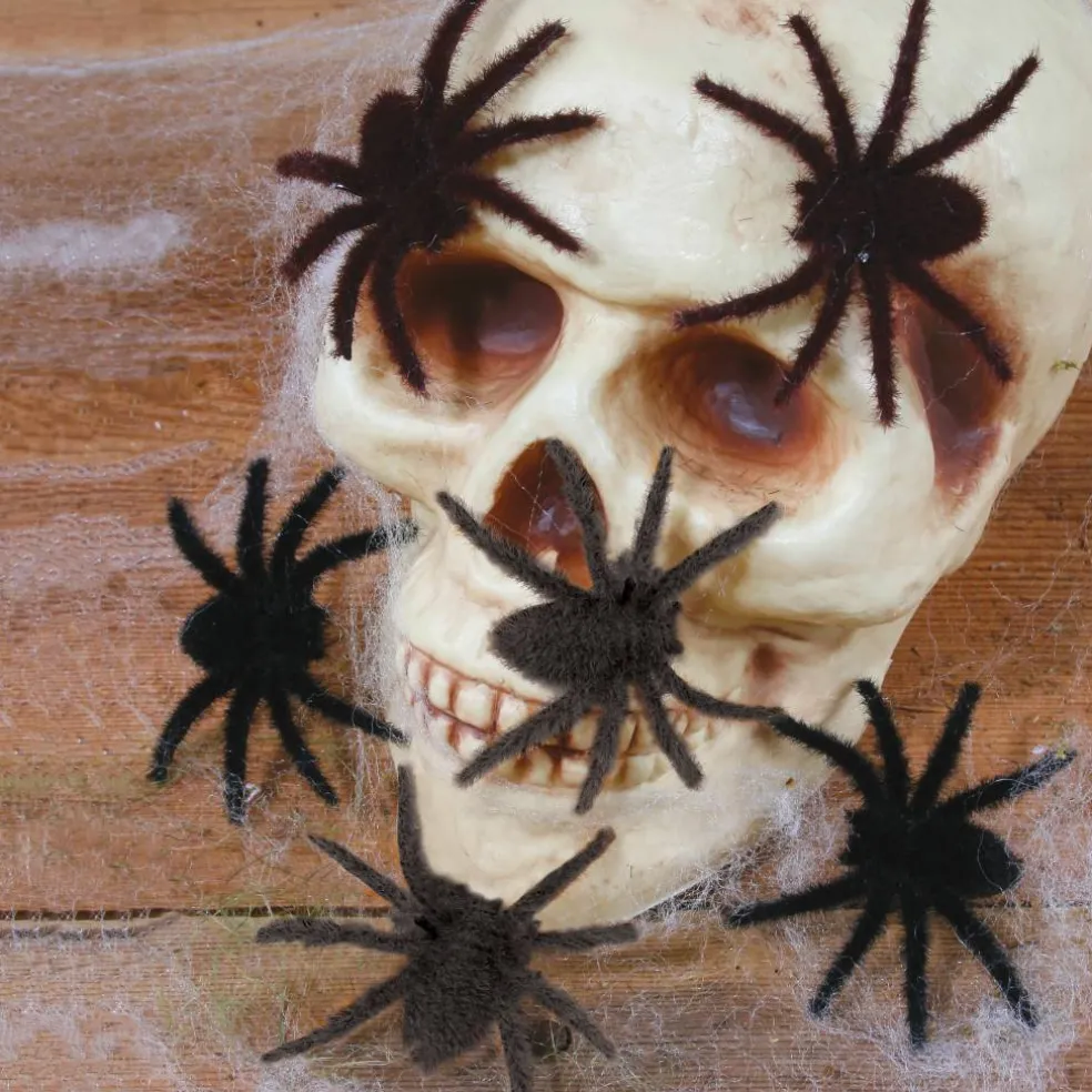 Black Furry Spiders, 6ct. by Ashland®