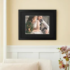 Black Gallery Wall Frame with Black Double Mat by Studio Décor®