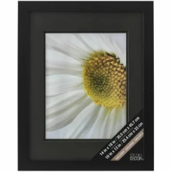Black Gallery Wall Frame with Black Double Mat by Studio Décor®