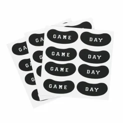 Black Game Day Face Stickers Pack by Celebrate It™