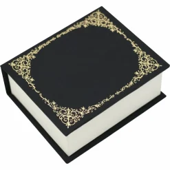 Black & Gold Book Ring Box by Bead Landing™
