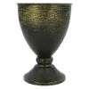 7" Black & Gold-Brushed Metal Tabletop Urn by Ashland®