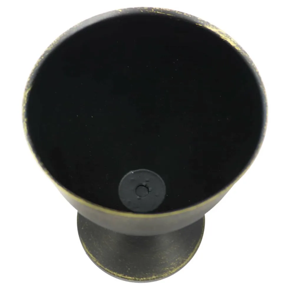 7" Black & Gold-Brushed Metal Tabletop Urn by Ashland®