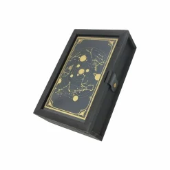 7" Black & Gold Celestial Decorative Box by Ashland®